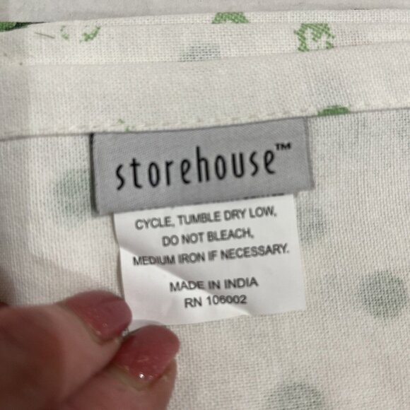 Storehouse Kitchen Towels St Patricks Green Mixed‎ Floral Polka Dot Embroidered - Picture 6 of 7